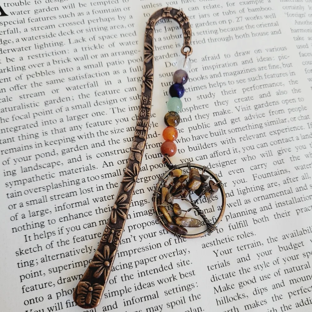 Tigers Eye Genuine Gemstone Bookmark *NWT* - Picture 5 of 8